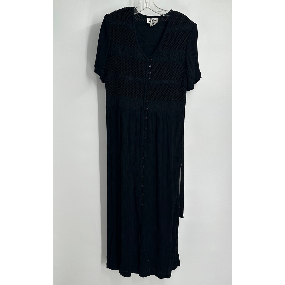 Womens‎ Vintage Boho Maxi Dress Size S Goth Witchy Steampunk Victorian Grunge